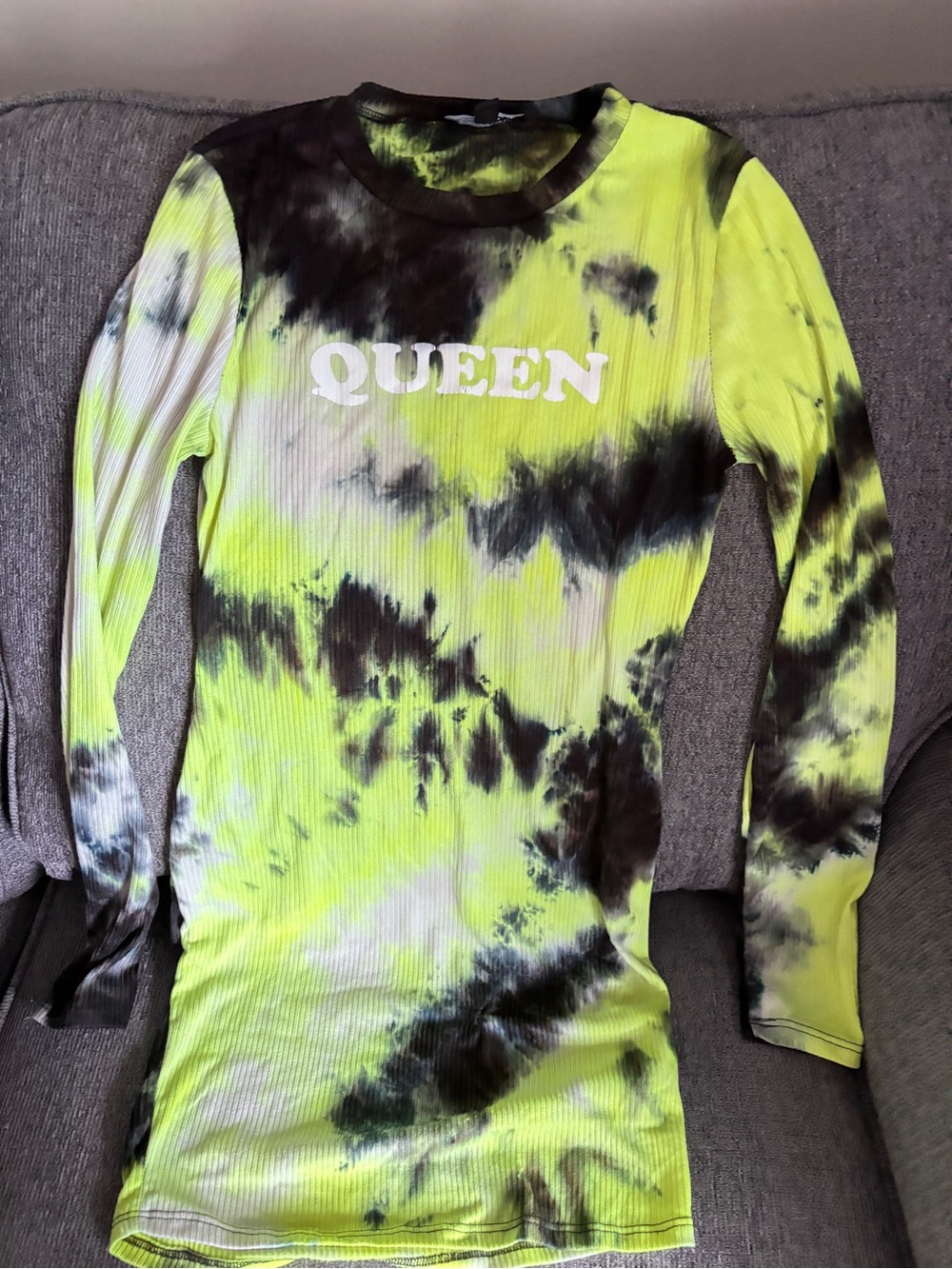 Fashion Nova QUEEN Tie-Dye dress